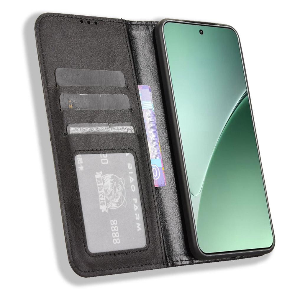 Für Xiaomi 15 Pro Lederhülle Brieftasche Ständer Retro Textur Handyhülle