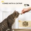 2 in 1 TV Shape Cat Scratching Board House with Catnip, for Indoor Cats, Brown