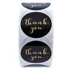 50-500Pcs Gold Foil Thank You Sticker Scrapbooking For Envelope Seal Labels Stickers Pink White Background Stationery Sticker