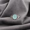 Aqua Chalcedony Ring, 925 Solid Sterling Silver Jewelry, Gemstone Ring, Gift For Her Handmade Dainty Jewelry