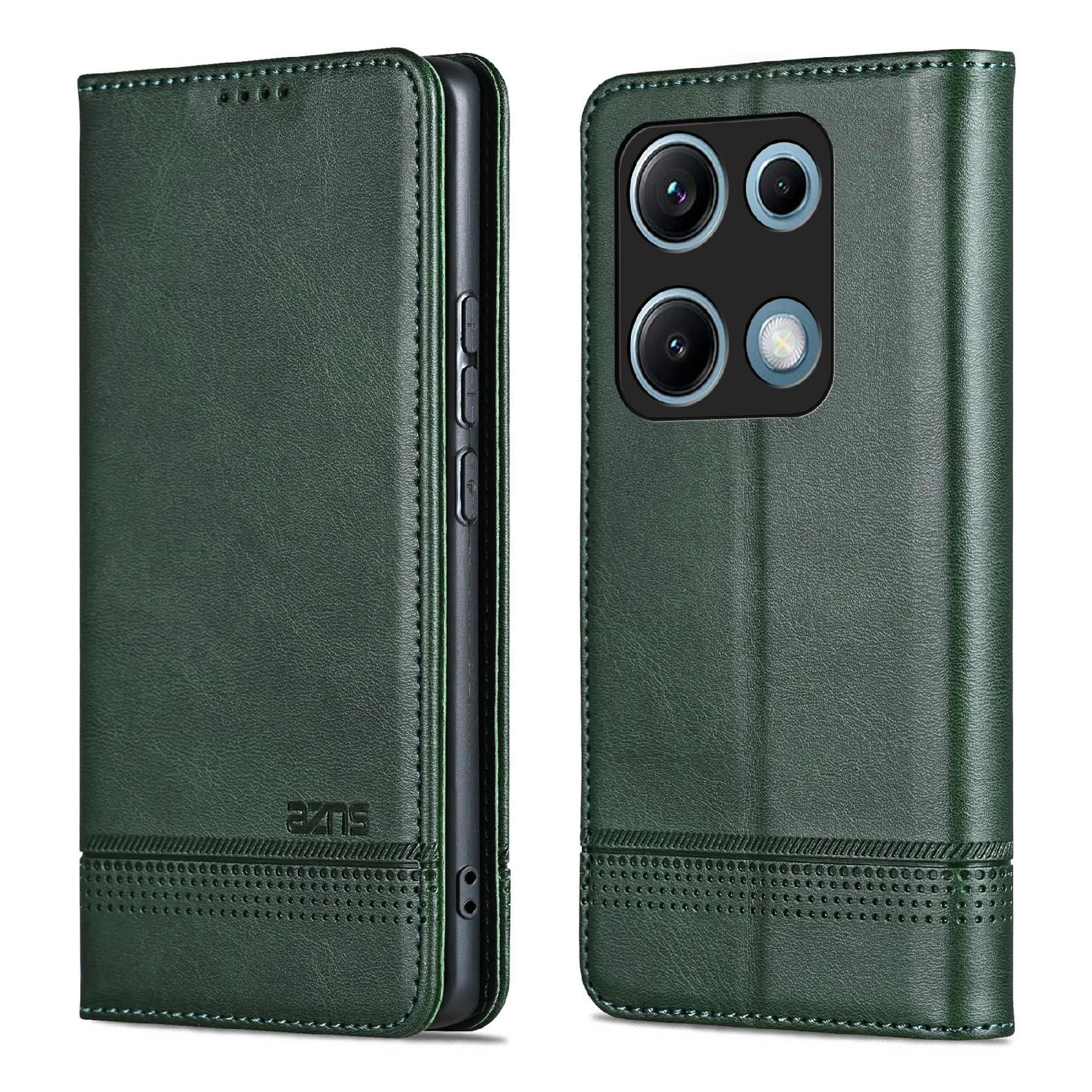 

AZNS Для Xiaomi Redmi Note 14S 4G Чохол Текстура коров ячої шкіри PU Шкіряний Гаманець Чохол для телефону E