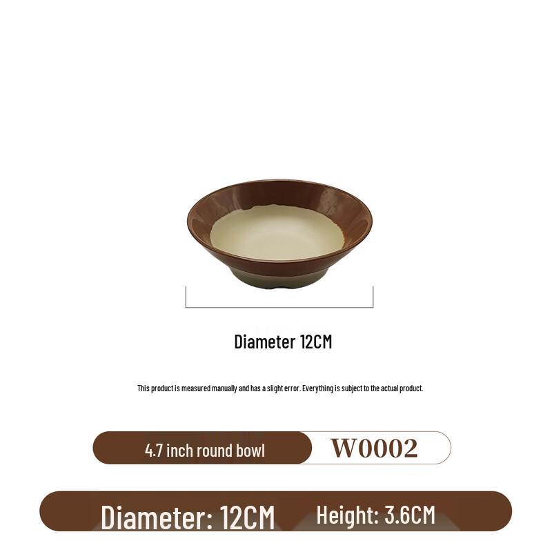Traditional Melamine Round Bowl