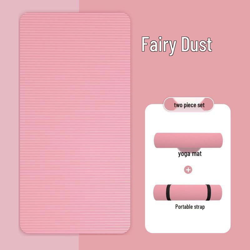 Thick Non-slip Yoga Mat for Home - Silent, Shock-absorbing, Soundproof, Ideal for Men & Women
