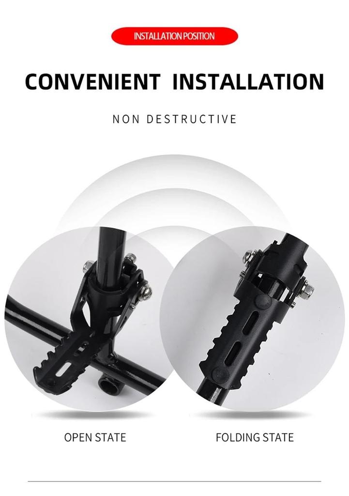 CRF1000L CRF1100L Motorcycle Highway Front Foot Pegs Foldable Footrest Clamp Accessories Motorcycle Foot Pegs