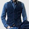 European And American Style Men's Suit Jacket Corduroy Casual Urban Commuter Simple Solid Color Vest Jacket