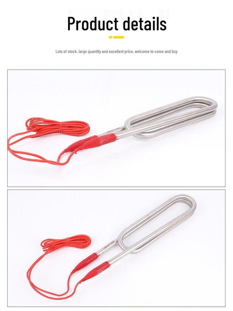 Stainless Steel Double U-Shaped Submersible Electric Heating Tube for Liquid Bath