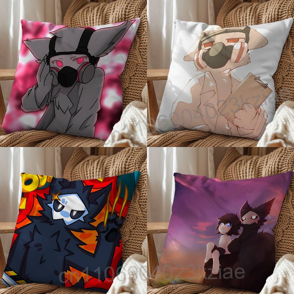 cute Dr K Changed Puro Print Throw Pillow Cover Square Cushion Case for Living Room Bedroom Decor