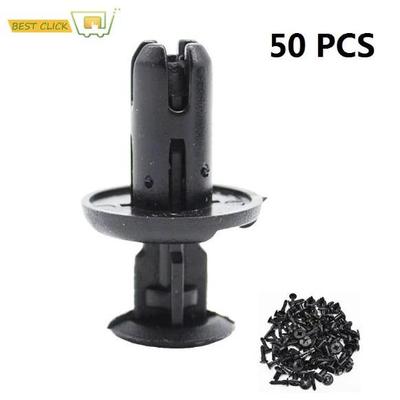 50 vnt. 8 mm automatinio buferio tvirtinimo elementas, skirtas Toyota Nissan Honda plastikinio kniedės laikiklio stumiamojo variklio dangčio sparno automobilio durelių apdailos skydelio spaustukai