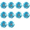 10 stk 4 cm satengbånd blomster skinnende rhinestone applikasjoner DIY bryllupshåndverk