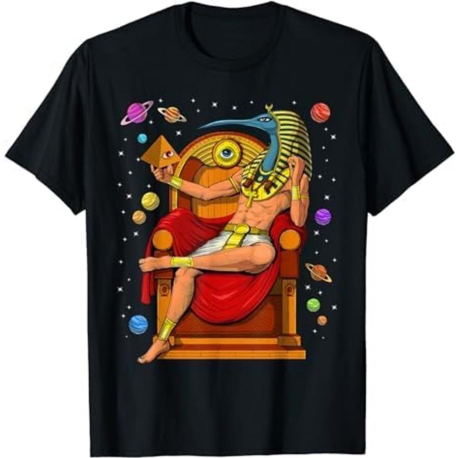 Thoth Egyptian God Ancient Egypt Mythology Deity Pyramid T-Shirt TDS Mens Womens Tank Top Sweatshirt Hoodie Longsleeve Black XXXXXL разноцветный