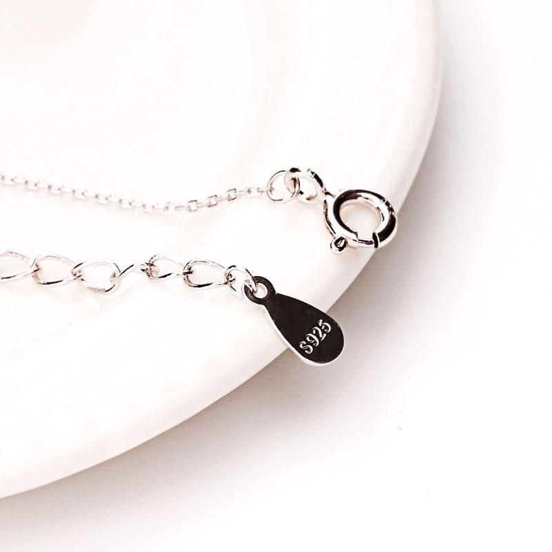 Korean-Style Sterling Silver Giraffe & Deer Pendant Necklace for Women