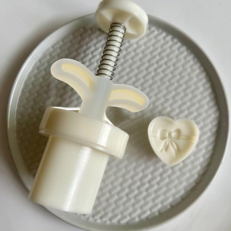 Mooncake Mould Mooncake Stamp Hand Pressure Tool Plastic Material Baking Gadgets X3UC CN