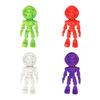 3D Printed Astronaut Skeleton Articulating Toy Figure Tris Color