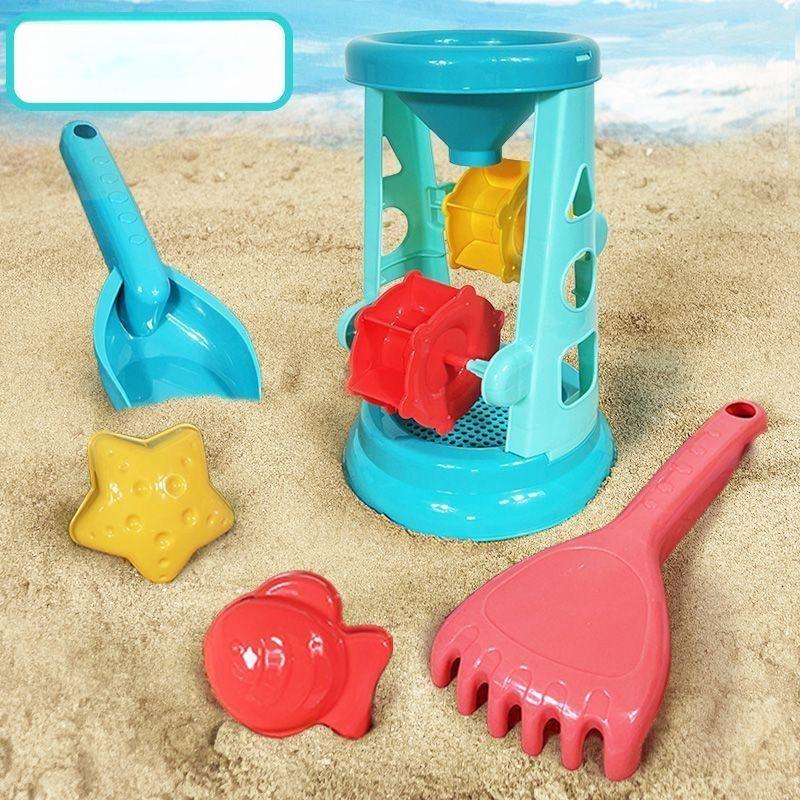 23PCS Summer Beach Set Toys For Kids Digging Sand Plastic Bucket Watering Bottle Shovels Children Beach Water Game Toys Tools