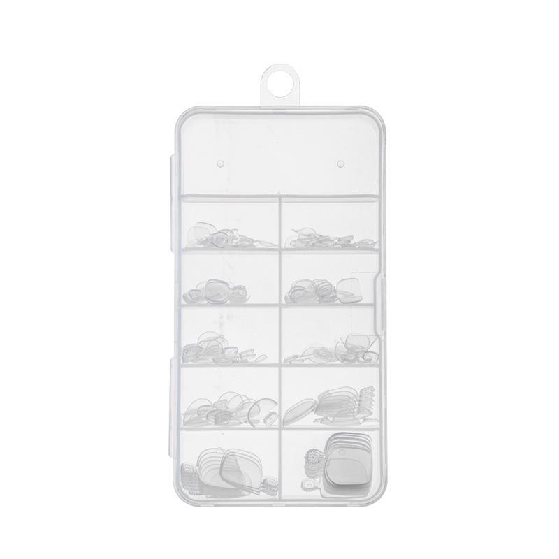 100-Piece Toenail Tips: Transparent & Natural, Full-Cover Fake Nails for Nail Art