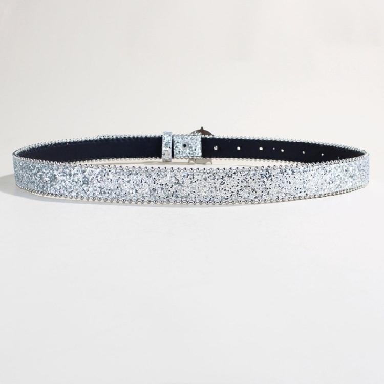 Blingbling Glitter Waist Belt for Street Dance Jean Casual Wear Trendy