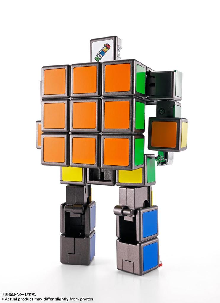 TAMASHII NATIONS Chogokin approximately ABS painted action figure Rubik's Cube, 145mm, & die-cast,
