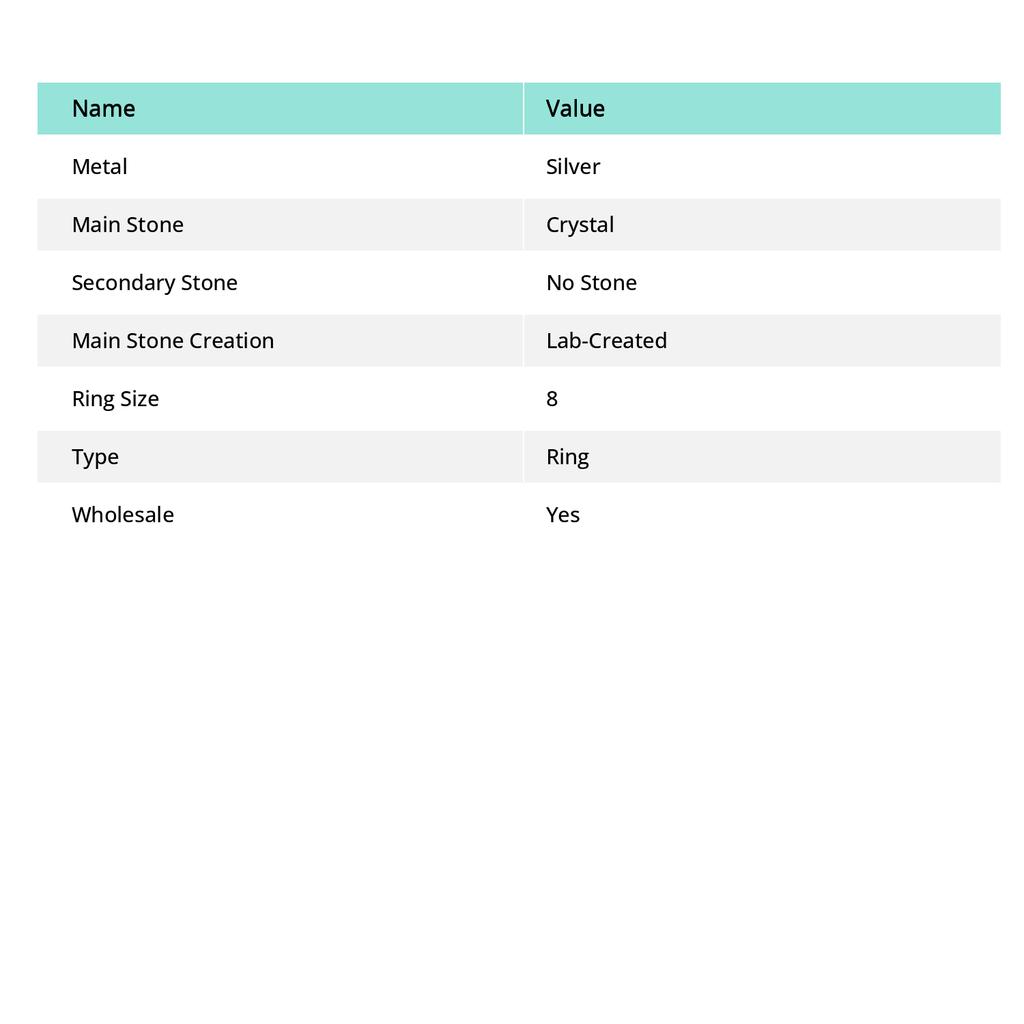 Zelený Crack Křišťálový Drahokam Ručně Vyráběný Etnický Design Dárek Šperk Prsten 8" O4y03