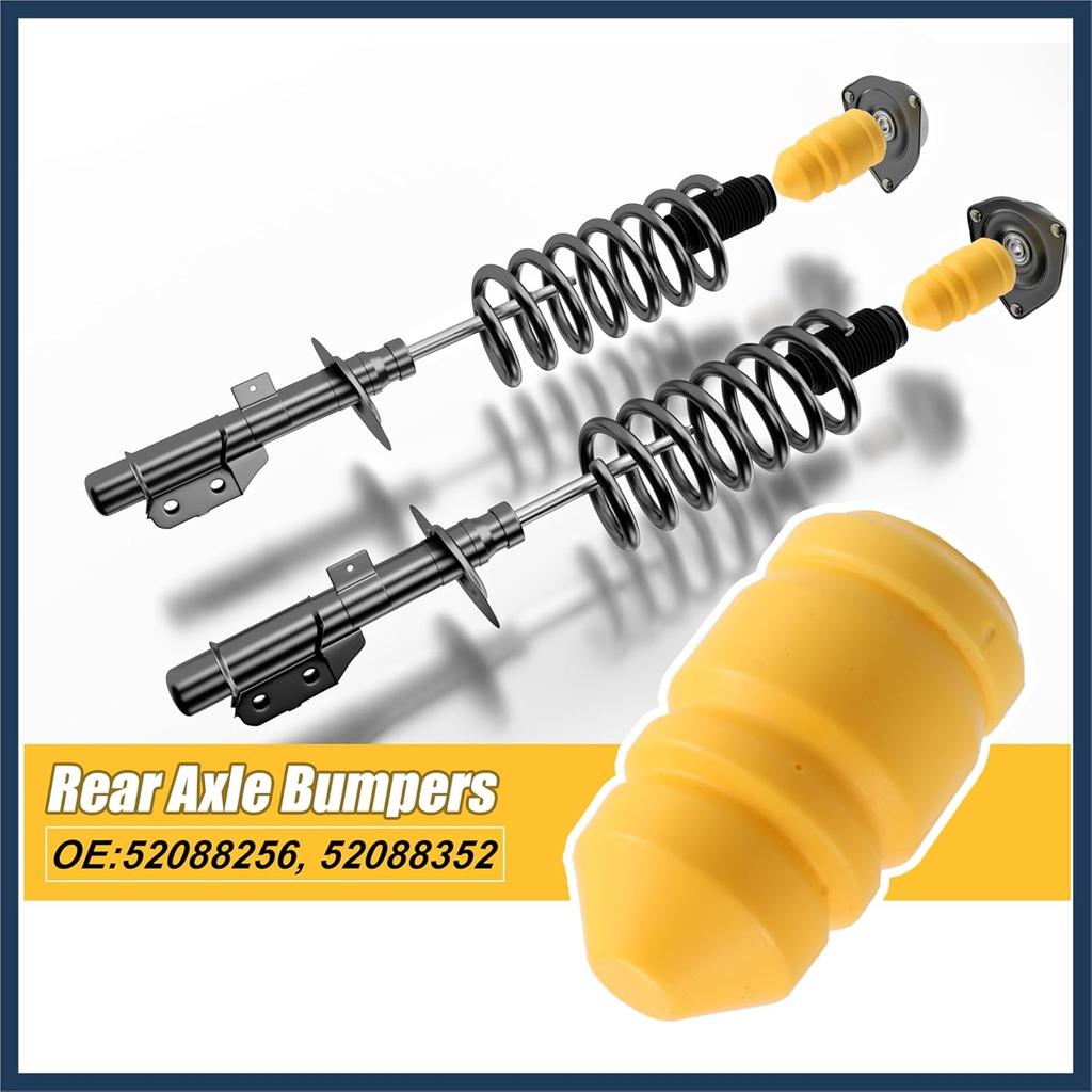 Car Front Rear Jounce Bumper Stop Axle Bumpers Set 52088256 52088352 for Grand Cherokee WJ 1999-2004 Stylish Design