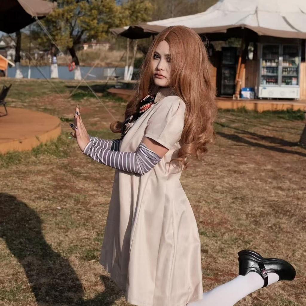 MEGAN Cosplay Dress for Kids Girls Women AI Doll Robots Megan Dresses Uniform MEGAN Girls and Adult Cosplay Halloween Costume