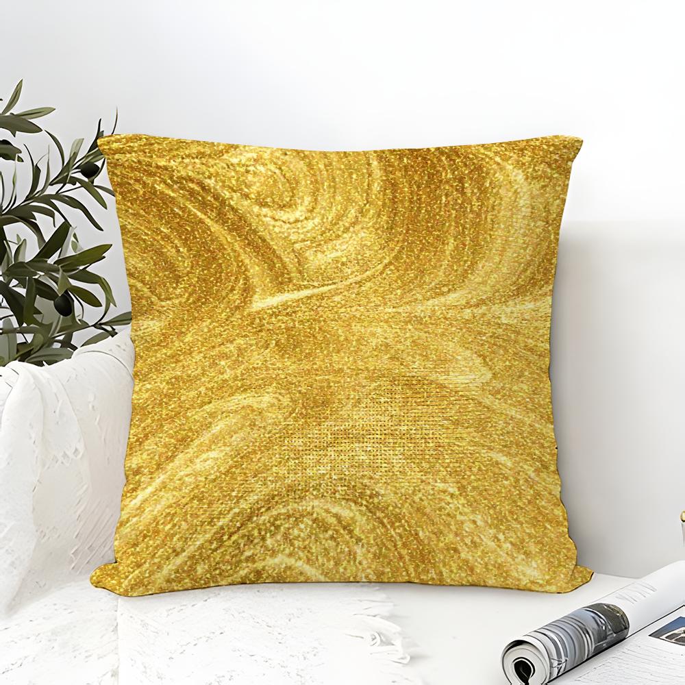 Luxury Premium Gold Foil Texture Pillow Case linen pillow case sofa home decor cushion cover cushion cove