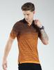 MONTE CARLO Men's Regular Fit Self Designed Half Sleeve Polo T-Shirt