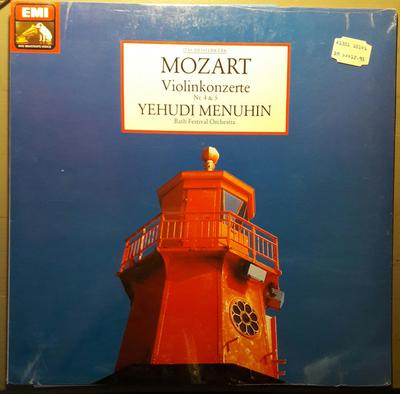 LP Record YEHUDI MENUHIN BATH FESTIVAL ORCHE  Mozart Violinkonzerte Nr. 4 and 5 7692701 EMI 1988 Germany Classical Used