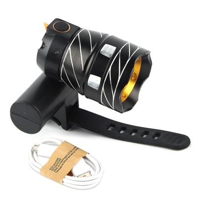 Bike Headlight USB Rechargeable Waterproof Bicycle Handlebar Front Light Cycling Safety Lamp