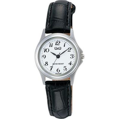 Dámske W379-304 ( Sledujte Q&Q Stainless Model) Okrúle hodinky Čierne Nerezové Analógové