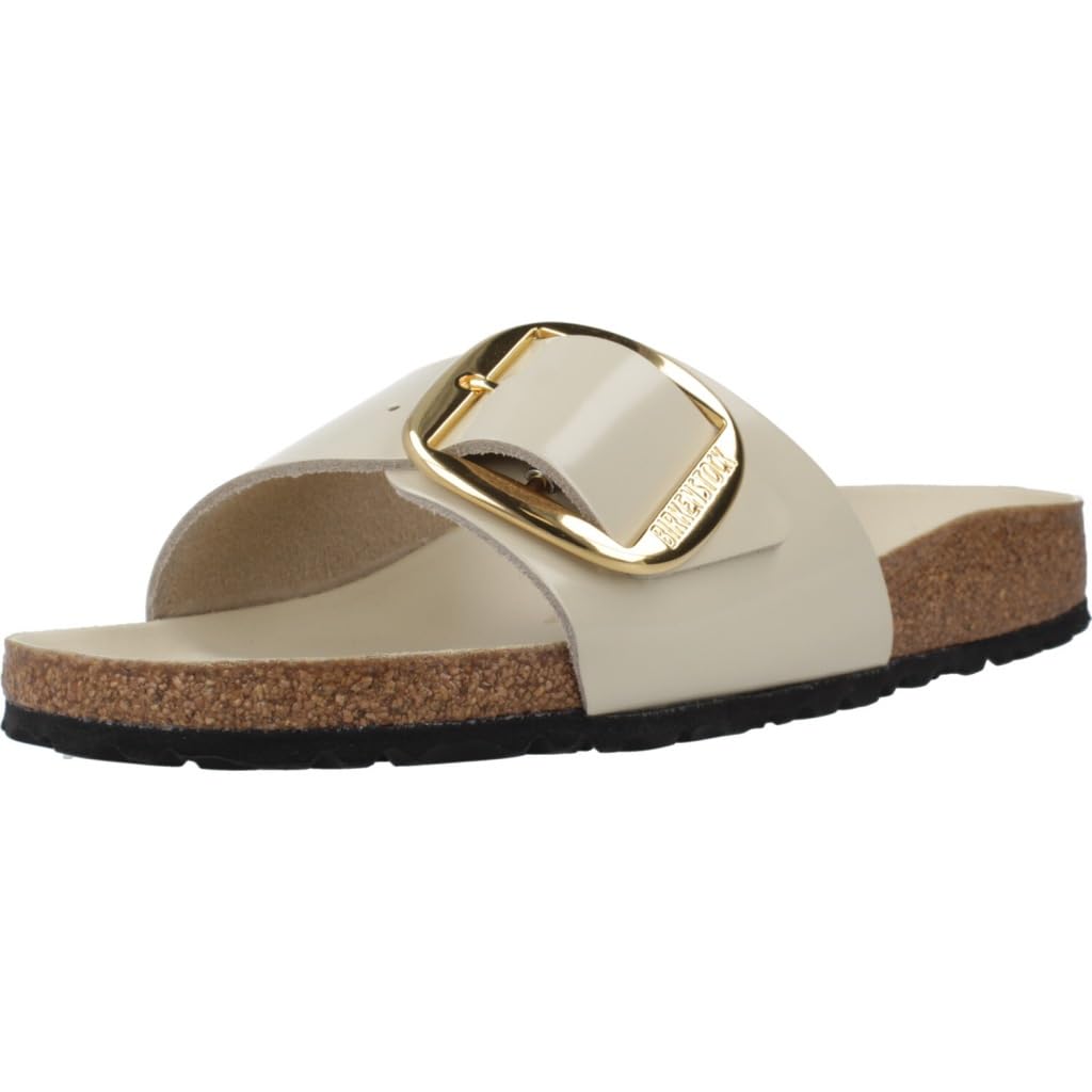 Birkenstock High Shine Ecru, Beige, 6.5