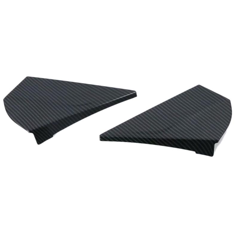 N61R-Car Carbon Fiber Color Rear Window Spoiler Triple-Cornered Cover For Toyota C-HR CHR 2016-2018