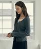 MIND BRIDGE WOMEN [W] Layered Button Regular Fit Knit - 3 Colors