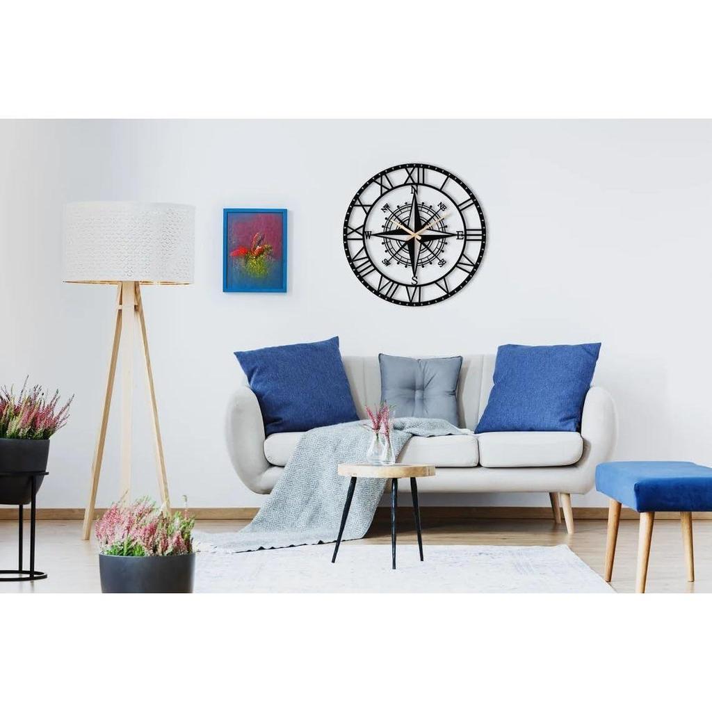 Clock for Living Room, Bedroom, Office, Kitchen, Home and Hall | Antique Fancy Big Size Modern Wall Watch for Home Decor  60CM)