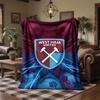 West Ham United Fotbalový Potisk Flanelová Přikrývka Měkká Teplá Pohovka Postel Přehoz Na Postel Pro Domácí Kancelář Ložnici