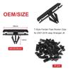 121PCS Fender Clips For 2007- Jeep Wrangler JL JK & 2005-2010 Grand Cherokee, Retainer Push P 6030441, Plastic Rivets 6506007AA, Rocker Molding Clips