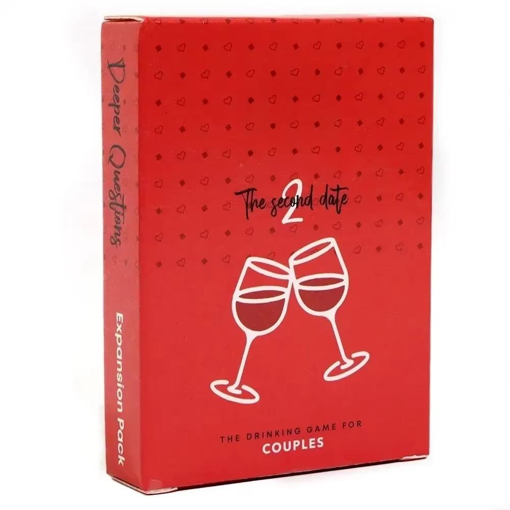 Board Game Card - The 2nd Date Deeper Questions Expansio Portable Couple Game Perfect Valentine's Day Gift For Date Night