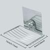 1pc Stainless Steel Soap Rack Soap Box Light Luxury Shelf Punch-free Nail-free Bathroom Single Layer Drain Wall Hanging