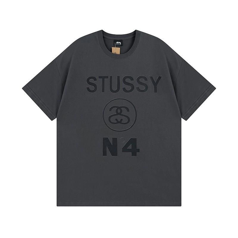 Short Sleeve T-Shirt Couples Street Style Letter Print Loose Fit Breathable Top