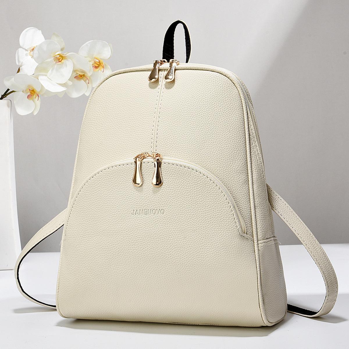 

Кожаный рюкзак, женская сумка, модный повседневный рюкзак, женская дорожная универсальная сумка белый