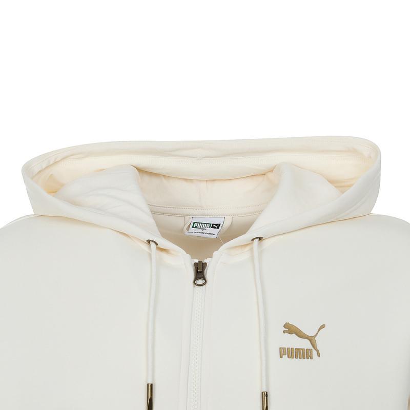 Puma Comfortable Casual Minimalist Hooded Long Sleeve Jacket Unisex jackets Off-White 631068-87