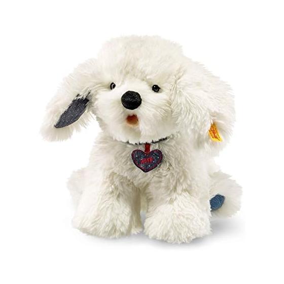 Steiff Kids Sitting Dog Denim 23cm 084416