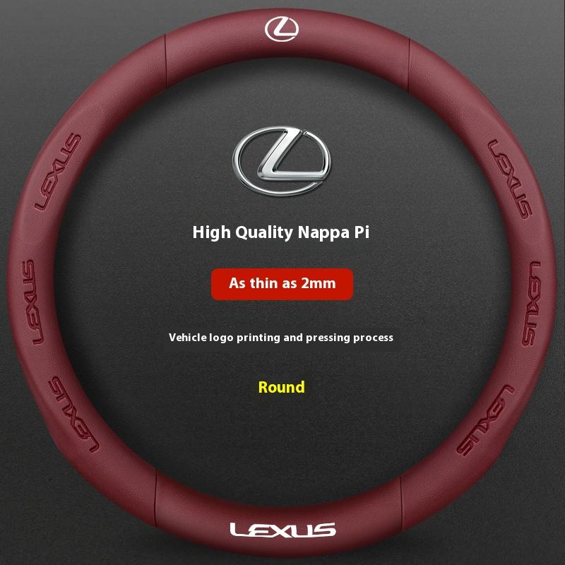 Housse de volant en cuir fibre de carbone pour voiture Pour Lexus F Sport ES200 ES300 RX300 LS500h GS300 IS300 CT200h NX300 UX300 LX570 GX