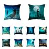Horror Halloween Theme Horror Pumpkin Wizard Print Pattern Cushion Cover Home Living Room Sofa Decoration Pillow Pillow Cover