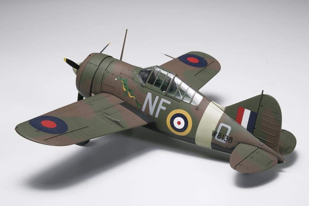 

Tamiya Masterpiece Aircraft Series 94 Royal Air Force Brewster Buffalo Pacific Theater Plastic Model Kit 61094 1/48 No. B-339