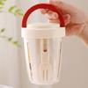 Salad Cup 501-600ml Food-Grade Portable Leak-Proof Design Salad Jar with Spoon Enhanced Drainage