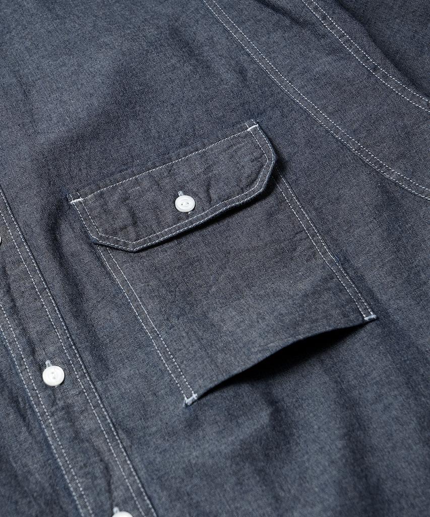 FRIZMWORKS 1920S Chambray Work Shirt _ Indigo