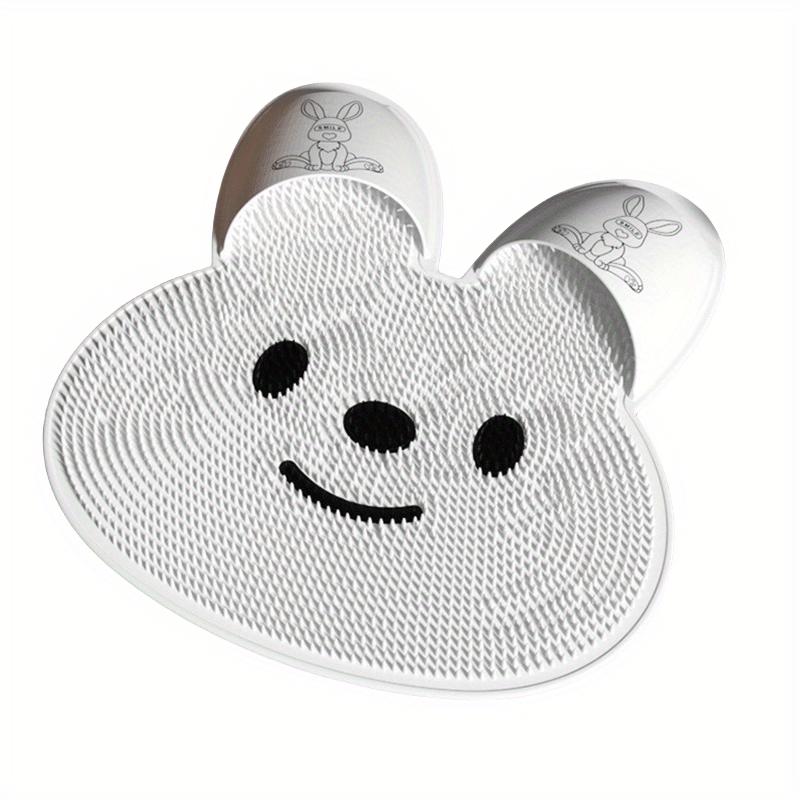 Silikon Rutschfeste Badematte, Kaninchen Massage Fußmatte | Hornhautentferner, Duschfußschrubber, Essentiell für Wohnmobile und Badezimmer zu Hause