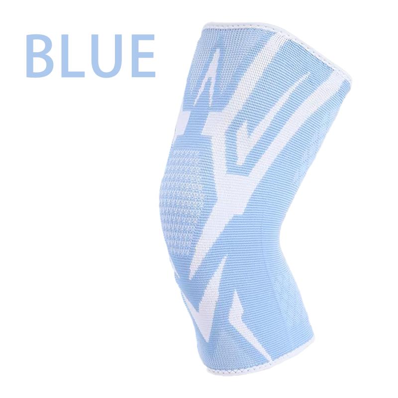 1 Pc Compression Knee Support Sleeve Elastic Breathable Knee Pads Brace Springs Gym Sports Protector Basketball Volleyball Run