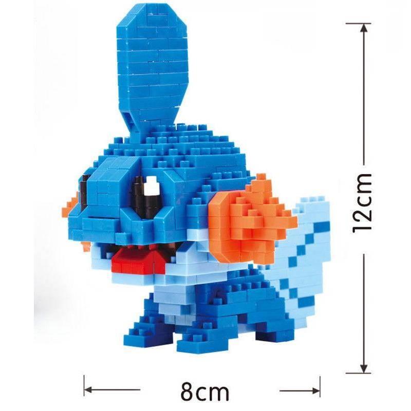 Anime Nano Mudkip Block Diamond Toy Mini Building Toy Pocket Monster