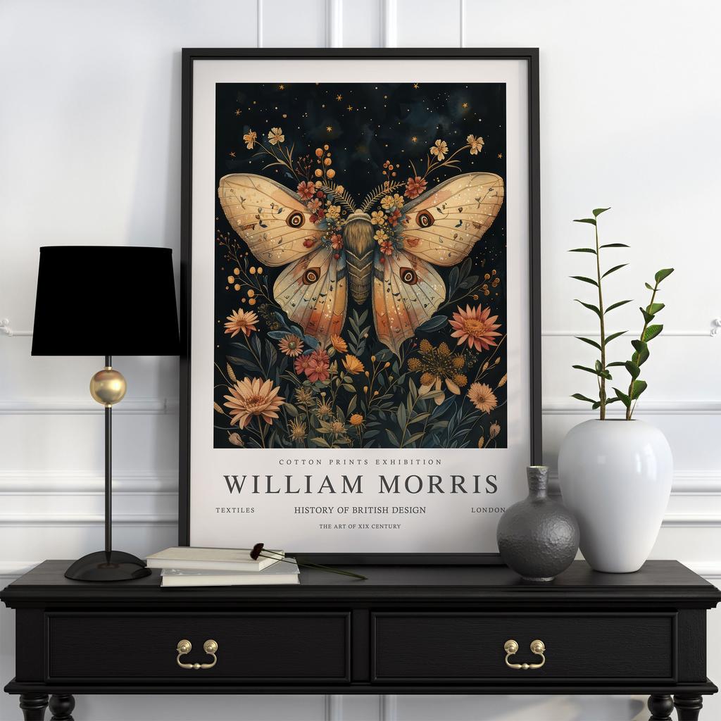 Neutral William Morris Poster Picture Botanical Animals Canvas Prints Vintage Wall Art Decorations for Living Room Exhibition